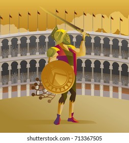 gladiator in arena