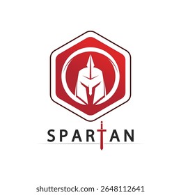 Logotipo de vetor de caracteres de gladiador em postura de batalha com armadura romana e ícone de escudo