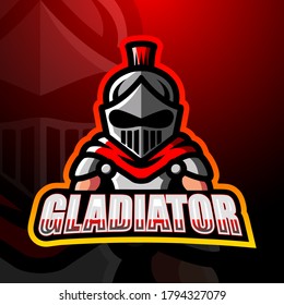 Gladiator esport mascot logo design