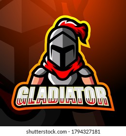 Gladiator esport mascot logo design