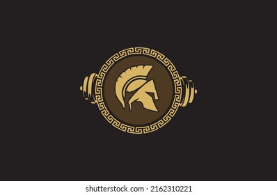 GLADIATOR GYM VEKTORLOGO VINTAGE