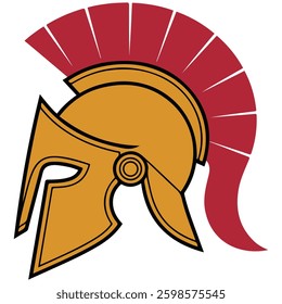 Gladiator helmet icon isolated vector illustration on white background