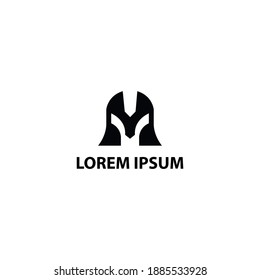 gladiator helmet logo design. business logo