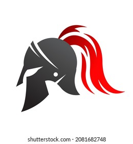 gladiator helmet sideview icon vector illustration spartan helmet logo clipart
