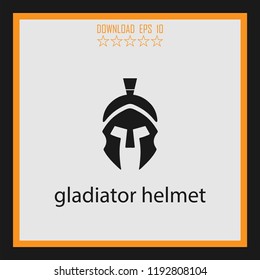 gladiator helmet  vector icon
