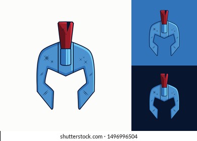 Gladiator Helmet vector simple design 