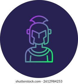 Gladiator Line Circle Gradient Style