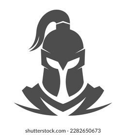 Gladiator logo icon design illustration