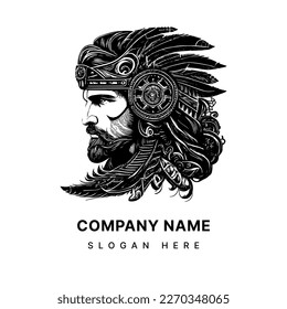 gladiator logo portrays a powerful and fierce warrior in traditional Roman attire, representing strength, bravery, and competitiveness