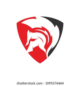 
Gladiator Logo Template Design Vector,  