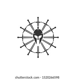 Gladiator Logo Template graphic Design Vector