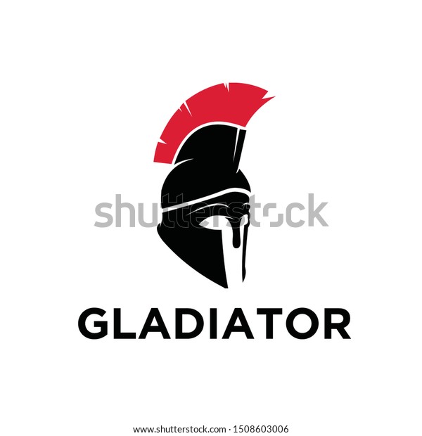 Gladiator Logo Vector Black Design Stock Vector Royalty Free 1508603006