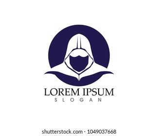 Gladiator mask warior logo and symbols template app