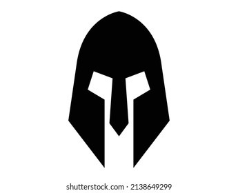 Gladiator-Symbol für römische Maske, Vektorgrafik