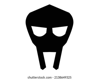 gladiator roman mask symbol logo vector