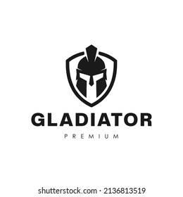 gladiator shield vector logo template