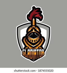 Gladiator and Sparta Icon, Vector, Silhouette symbol design