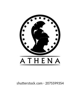 A gladiator or spartan silhouette logo which means strength, toughness and wisdom. This logo is very suitable when used for your creative industry logo.