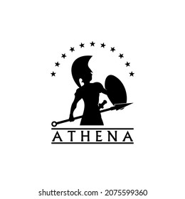 A gladiator or spartan silhouette logo which means strength, toughness and wisdom. This logo is very suitable when used for your creative industry logo.