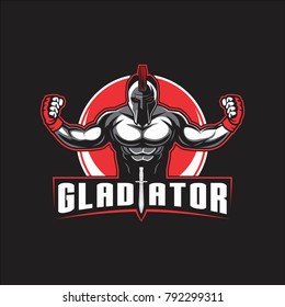 GLADIATOR OR SPARTAN WARIOR VECTOR. Ancient Kingdom Emperor age theme
