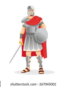 Gladiator. Vector illustration