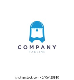 Gladiator Warrior Mask Logo Template
