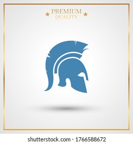 gladiator's helmet Icon. Vector illustration EPS 10.