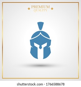 Helm-Symbol des Gladiators. Vektorgrafik EPS10.