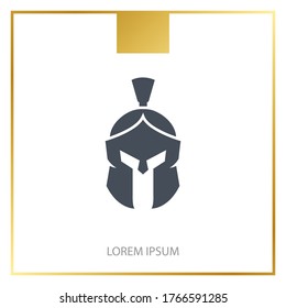 gladiator's helmet Icon. Vector illustration EPS 10.