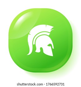 icono del casco del gladiador. Ilustración del vector EPS 10.