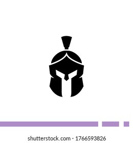 gladiator's helmet Icon. Vector illustration EPS 10.