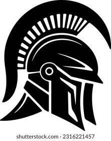 gladiator's helmet Icon. Vector illustration.
