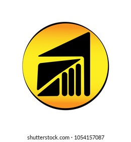 Gladiator's logo on the yellow background