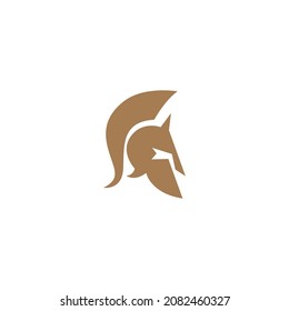 Gladiator,Spartan icon logo design vector template