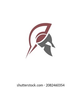 Gladiator,Spartan icon logo design vector template