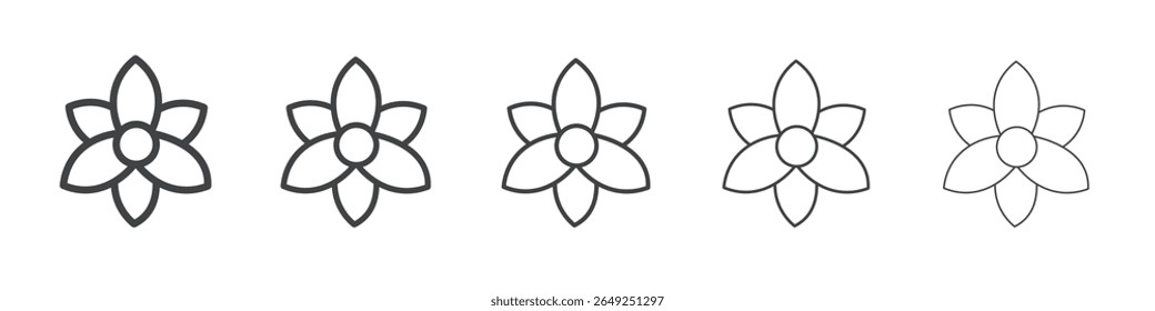 gladiolus icon simple illustration collection symbol