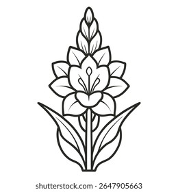 Gladiolus Vector Icon Pack: Perfect for Floral Branding
