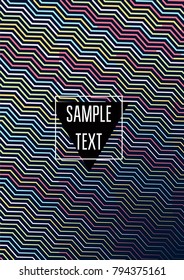 Glam Children Minimal Cover Template. Faded Soft Rainbow Simple Geometric Background. Simple Futurist Abstract Children Minimal Cover Template. Glamour Gift Certificate Business Background.