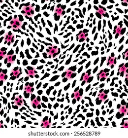 Glam leopard seamless vector print