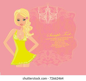 Glamor girl dancing