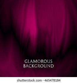 Glamorous abstract silky background. Flowing streamy silk effect. Vector illustration.