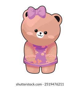 "GLAMOROUS BEAR" perfect for stickers, merchandise, mascots, clothing embroidery, and apparel designs. This pack offers high-quality, eye-catching characters, easy to use and scalable.