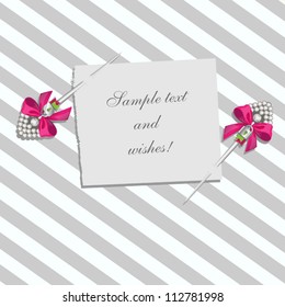 Glamorous doodle with lovely pins