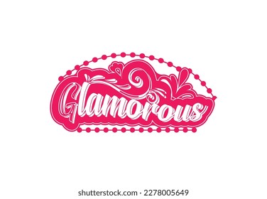 Glamorous logo and icon design template