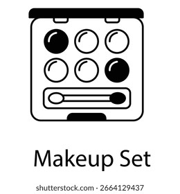 Glamouröses Make-up Set Vektor Symbol Collection Design