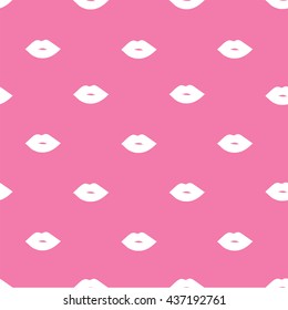Glamorous pink background with lips