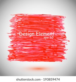 Glamorous pink background lipstick painted, vector trace