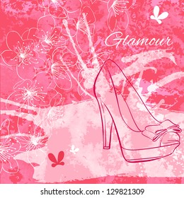 glamorous pink background for women