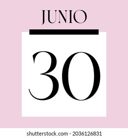 Glamorous Pink Calendar. June 30th