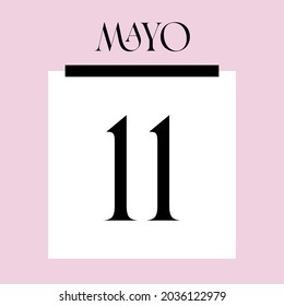 Glamorous Pink Calendar. May 11th